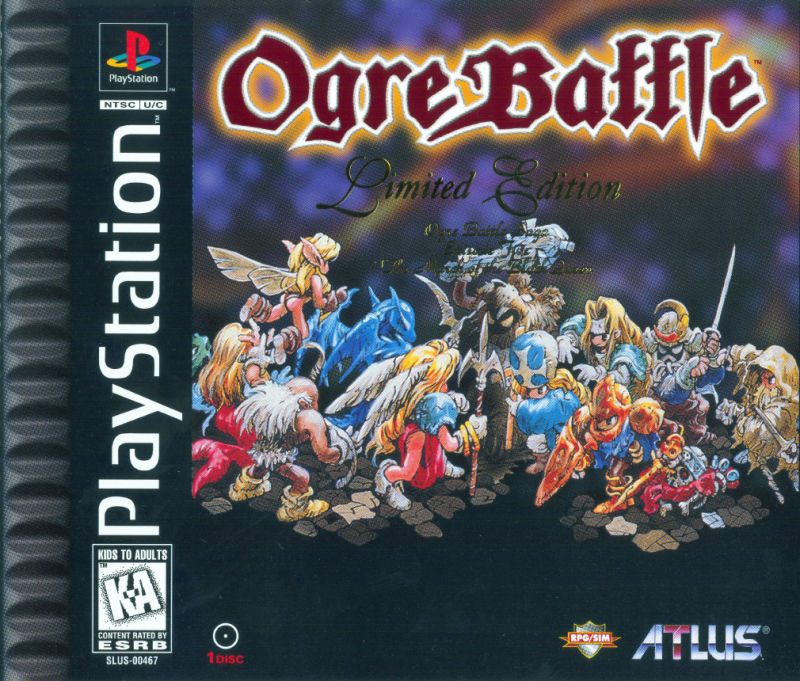 Front cover of Ogre Battle for PlayStation