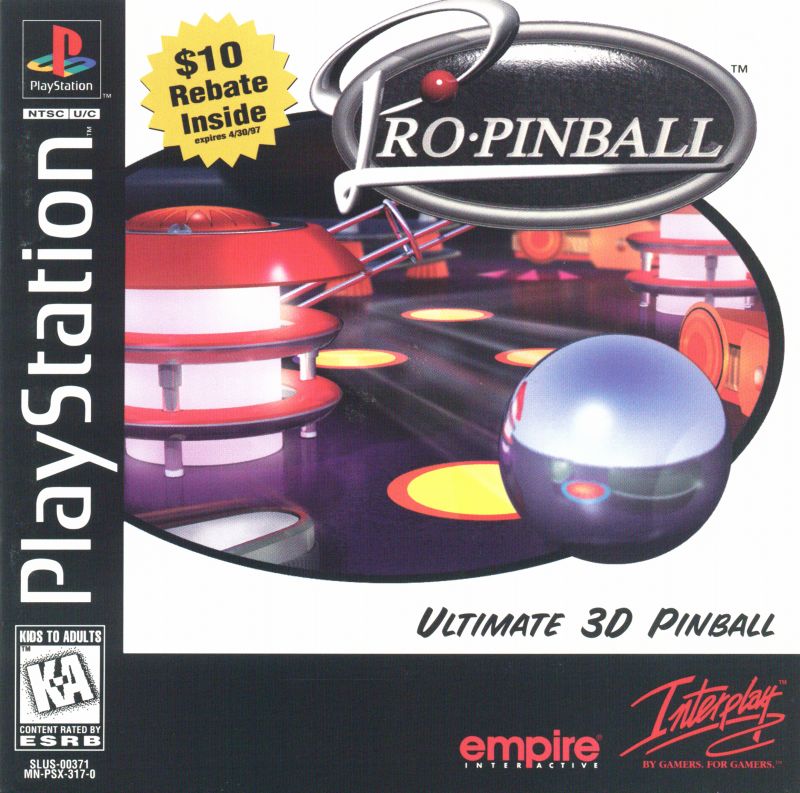 Front cover of Pro Pinball: The Web for PlayStation