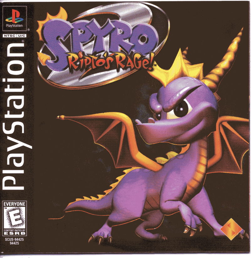 Front cover of Spyro 2: Ripto's Rage! for PlayStation