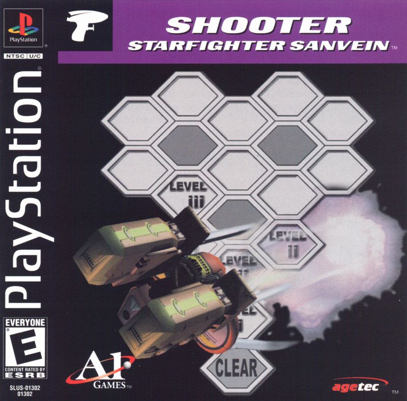 Front cover of Shooter: Starfighter Sanvein for PlayStation