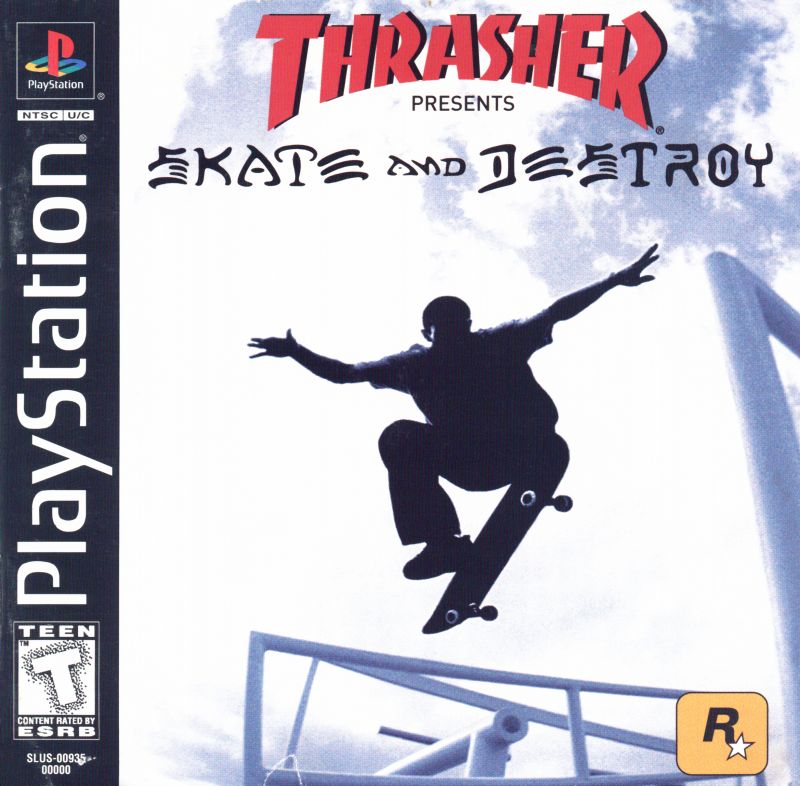 Front cover of Thrasher Presents Skate and Destroy for PlayStation