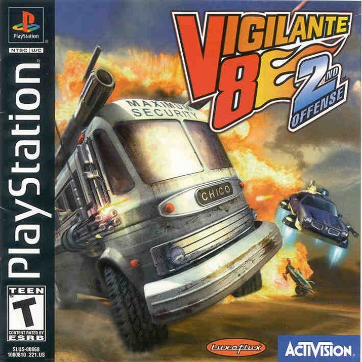 Front cover of Vigilante 8: 2nd Offense for PlayStation