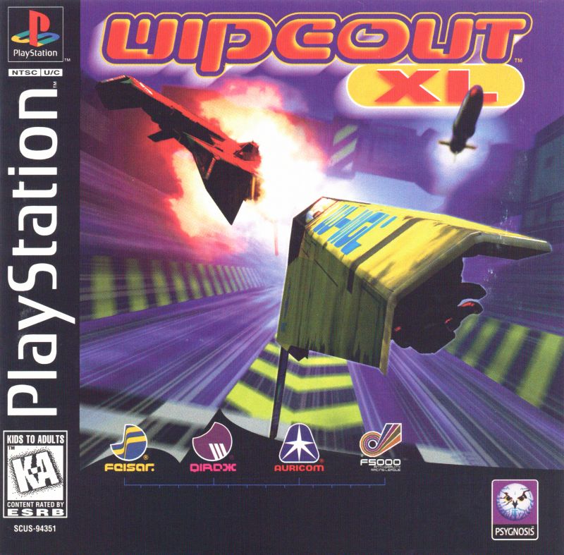 Front cover of WipEout XL for PlayStation