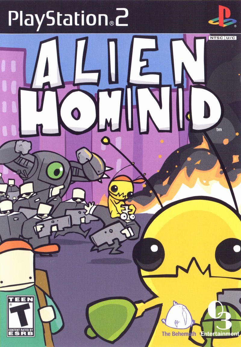 Front cover of Alien Hominid for PlayStation 2