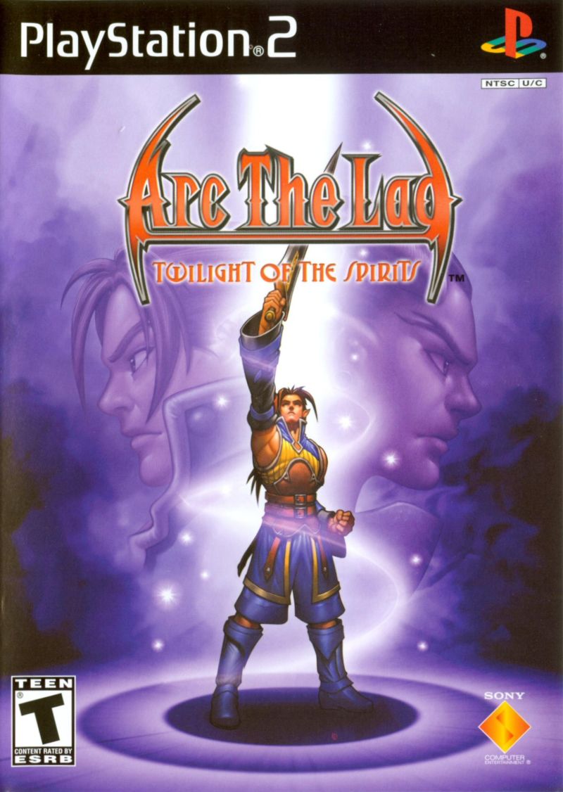 Front cover of Arc the Lad: Twilight of the Spirits for PlayStation 2