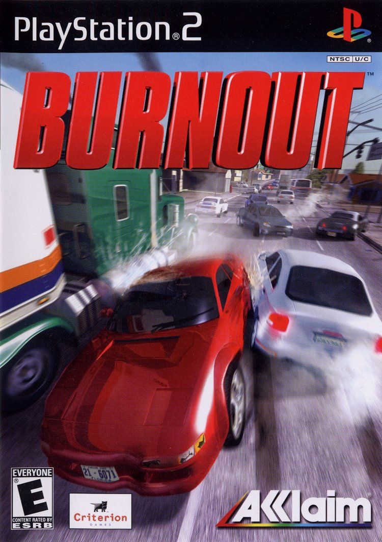 Front cover of Burnout for PlayStation 2