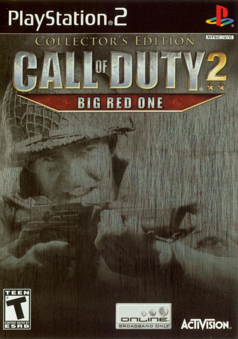 Front cover of Call of Duty 2: Big Red One (Collector's Edition) for PlayStation 2