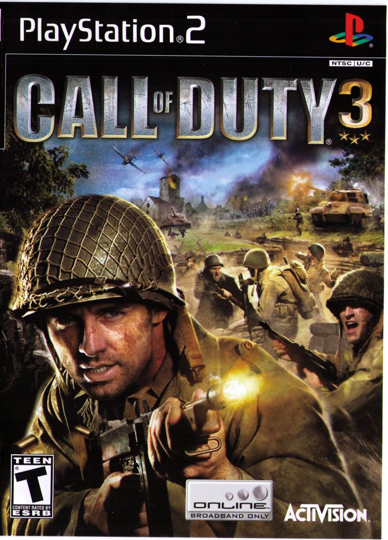 Front cover of Call of Duty 3 for PlayStation 2