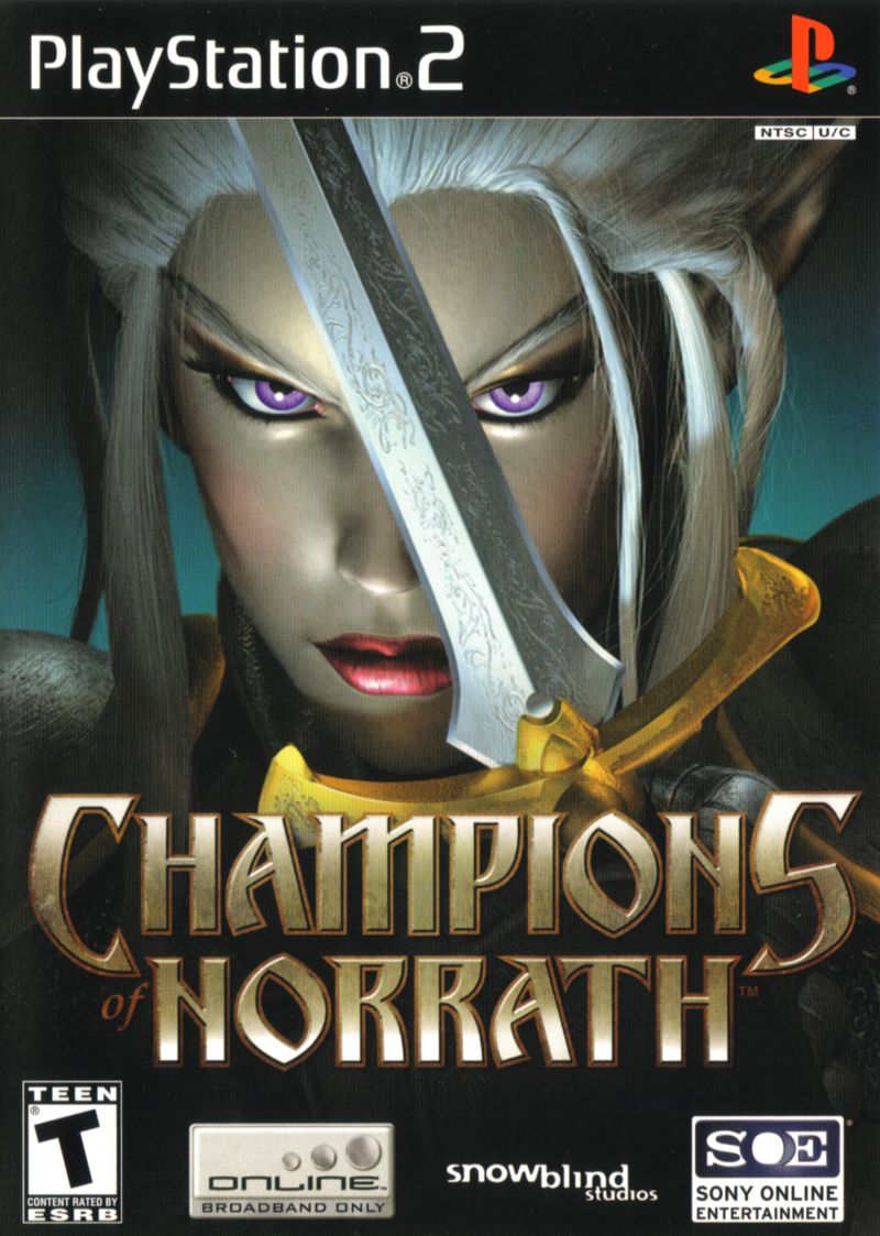 Front cover of Champions of Norrath for PlayStation 2