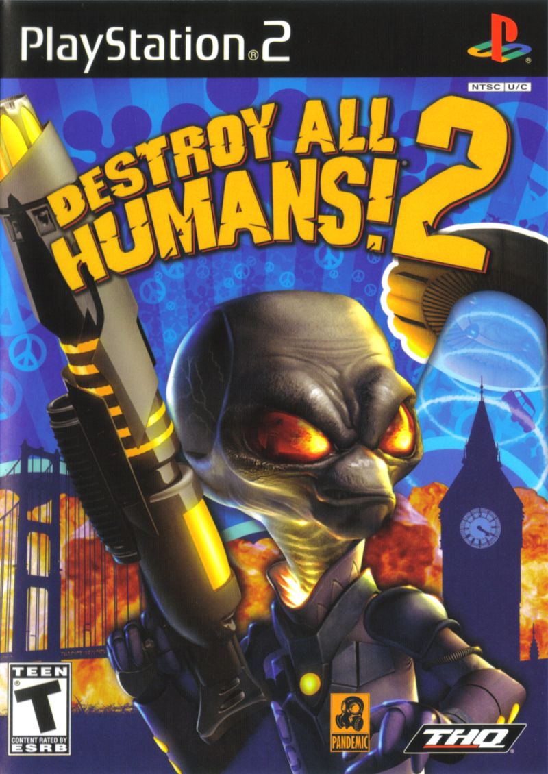 Front cover of Destroy All Humans! 2 for PlayStation 2