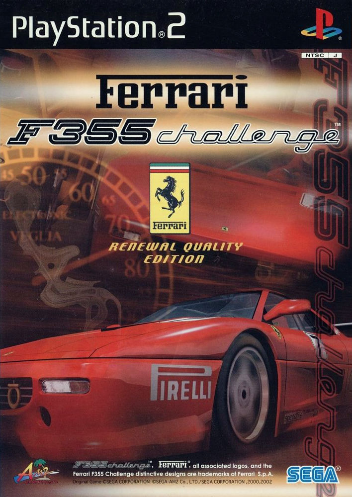 Front cover of F355 Challenge: Passione Rossa for PlayStation 2