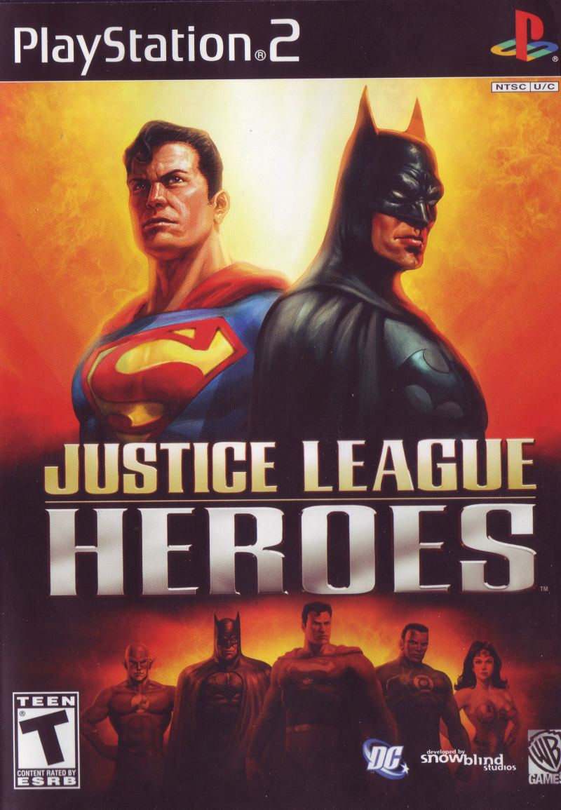 Front cover of Justice League Heroes for PlayStation 2