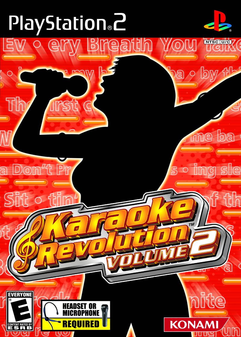 Front cover of Karaoke Revolution: Volume 2 for PlayStation 2