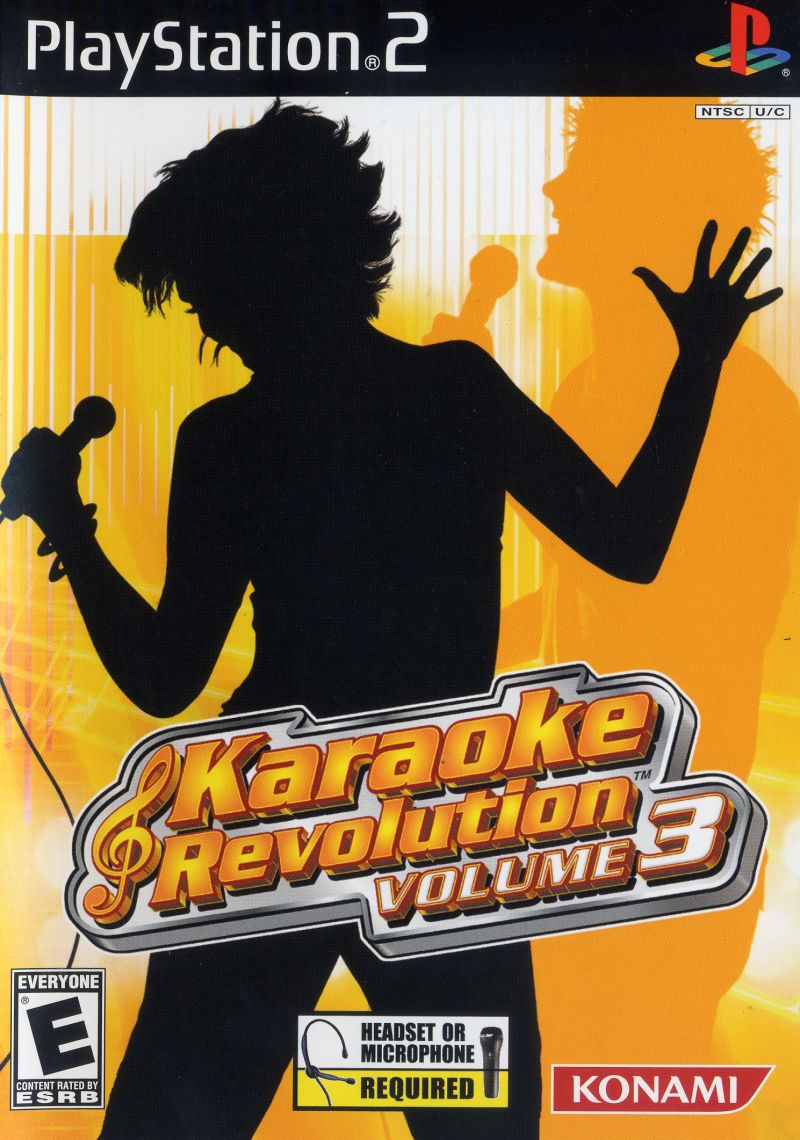 Front cover of Karaoke Revolution: Volume 3 for PlayStation 2