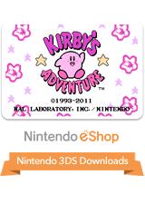 Front cover of Kirby's Adventure for 3DS