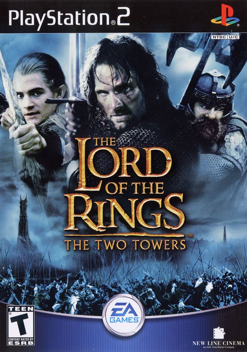 Front cover of The Lord of the Rings: The Two Towers for PlayStation 2