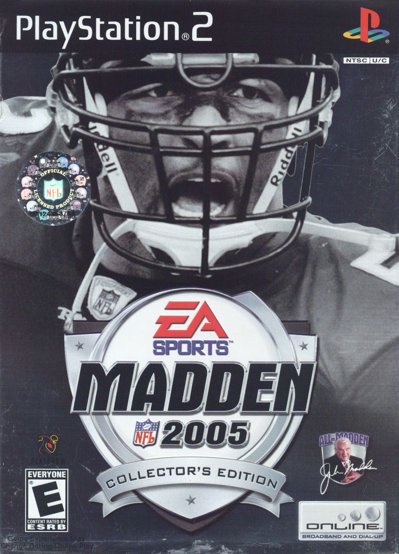 Front cover of Madden NFL 2005 (Collector's Edition) for PlayStation 2