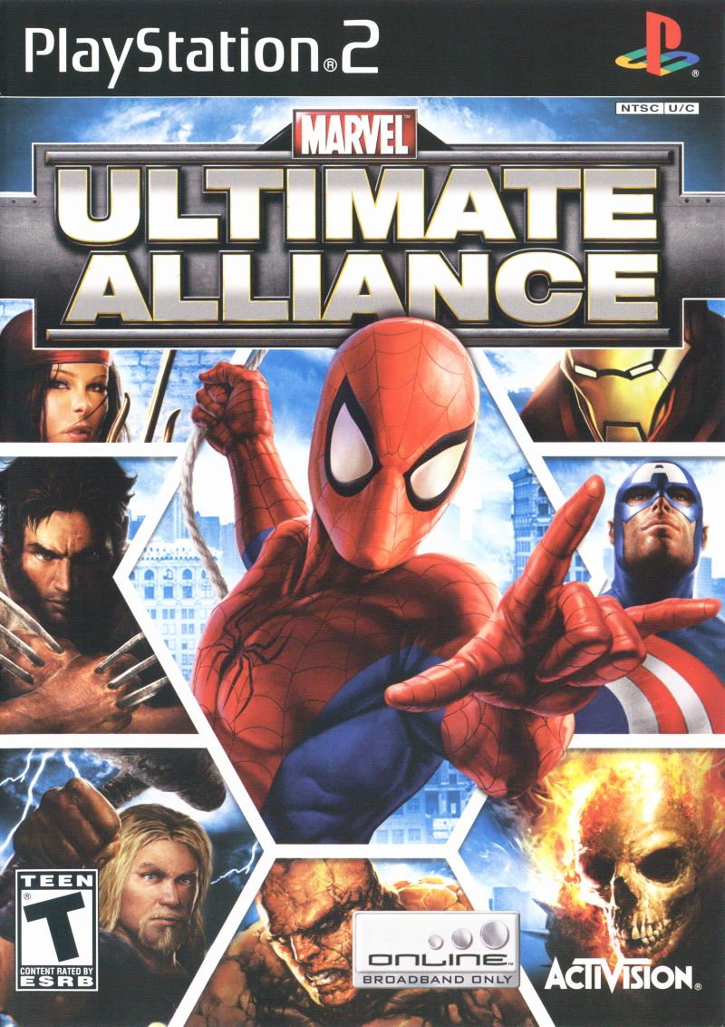 Front cover of Marvel Ultimate Alliance for PlayStation 2