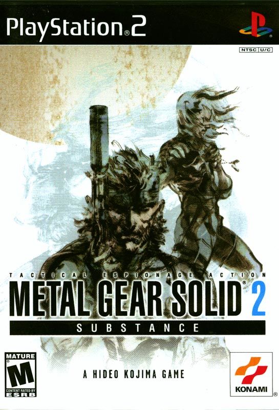 Front cover of Metal Gear Solid 2: Substance for PlayStation 2