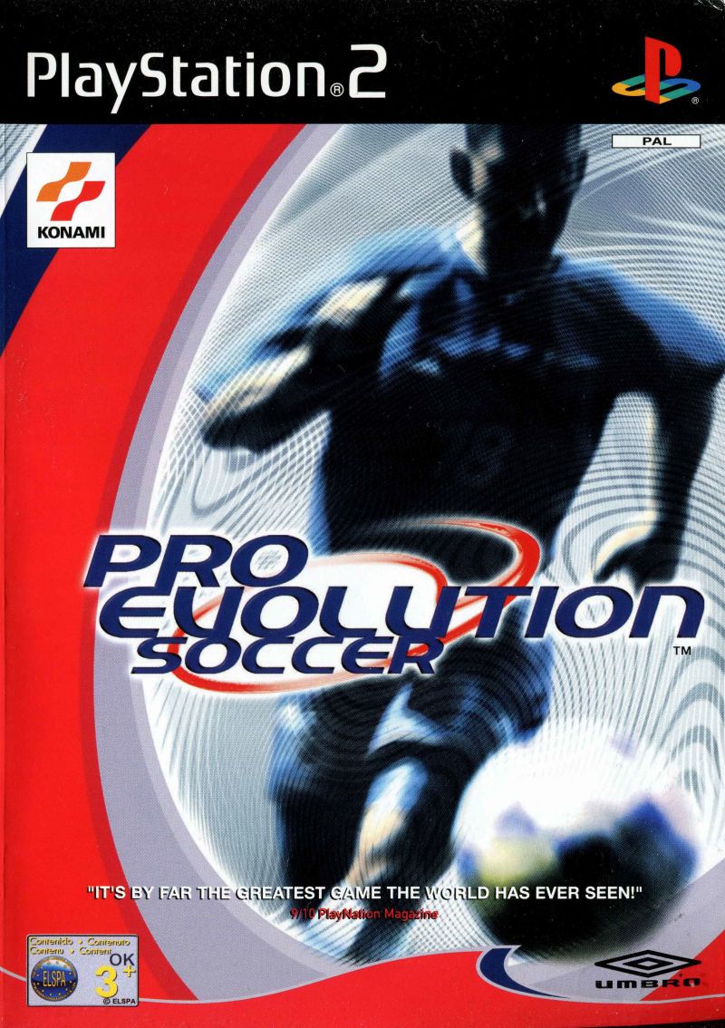 Front cover of Pro Evolution Soccer for PlayStation 2