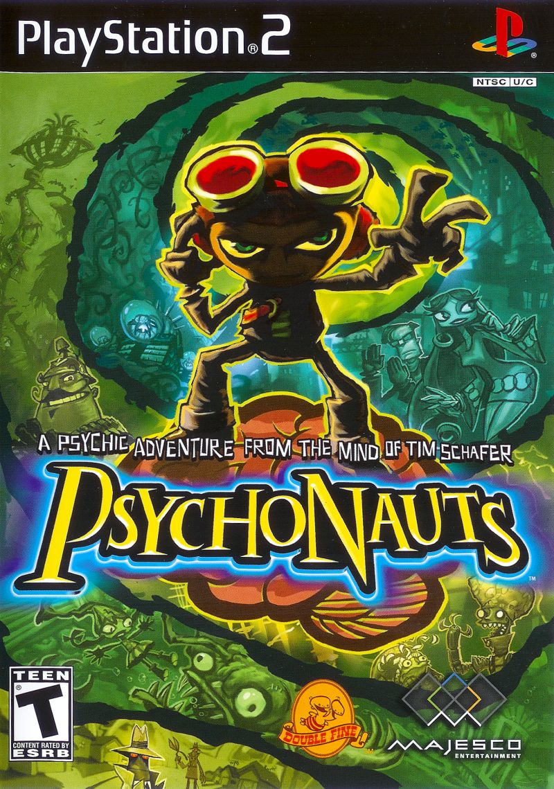 Front cover of Psychonauts for PlayStation 2