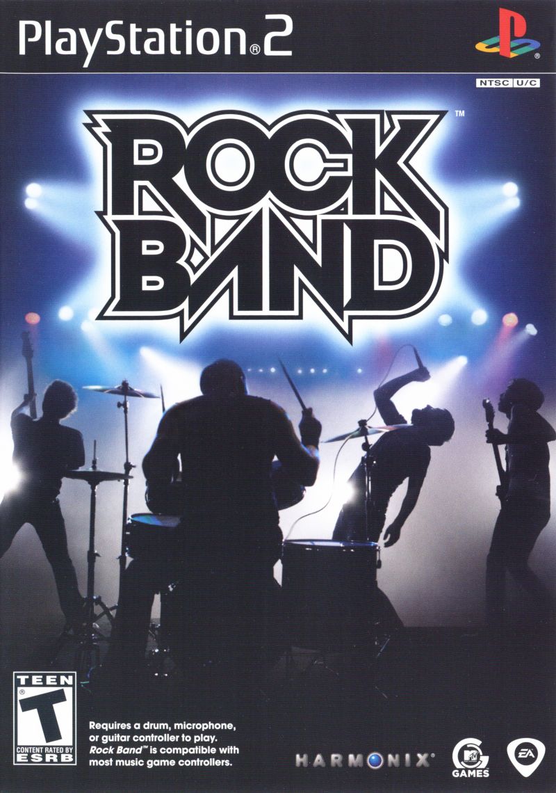 Front cover of Rock Band for PlayStation 2