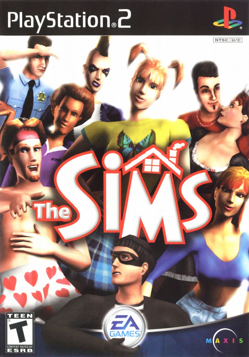 Front cover of The Sims for PlayStation 2