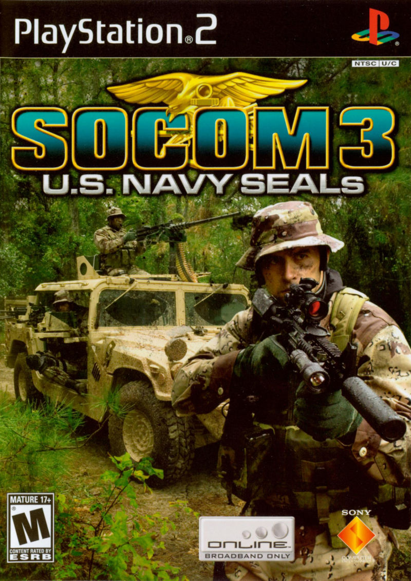 Front cover of SOCOM 3: U.S. Navy SEALs for PlayStation 2