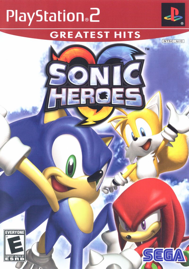 Front cover of Sonic Heroes for PlayStation 2