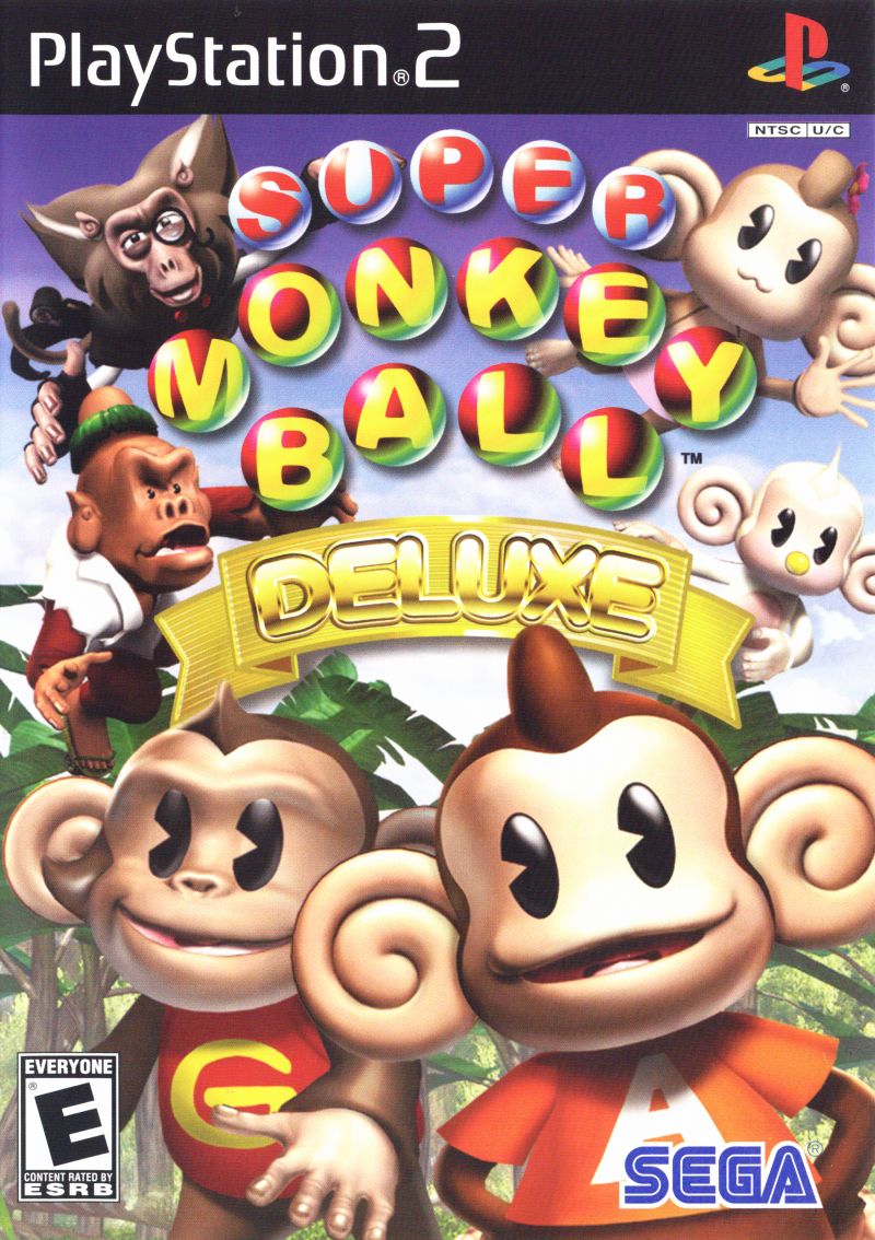 Front cover of Super Monkey Ball Deluxe for PlayStation 2