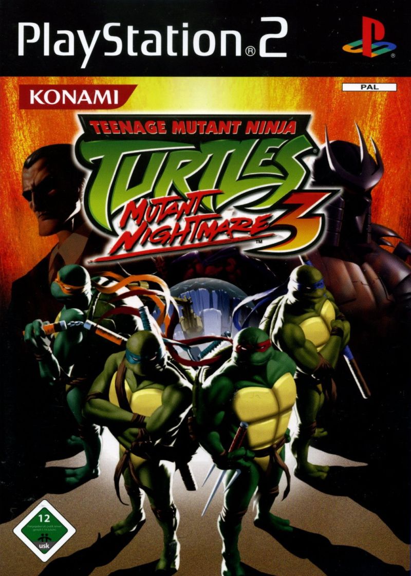 Front cover of Teenage Mutant Ninja Turtles 3: Mutant Nightmare for PlayStation 2