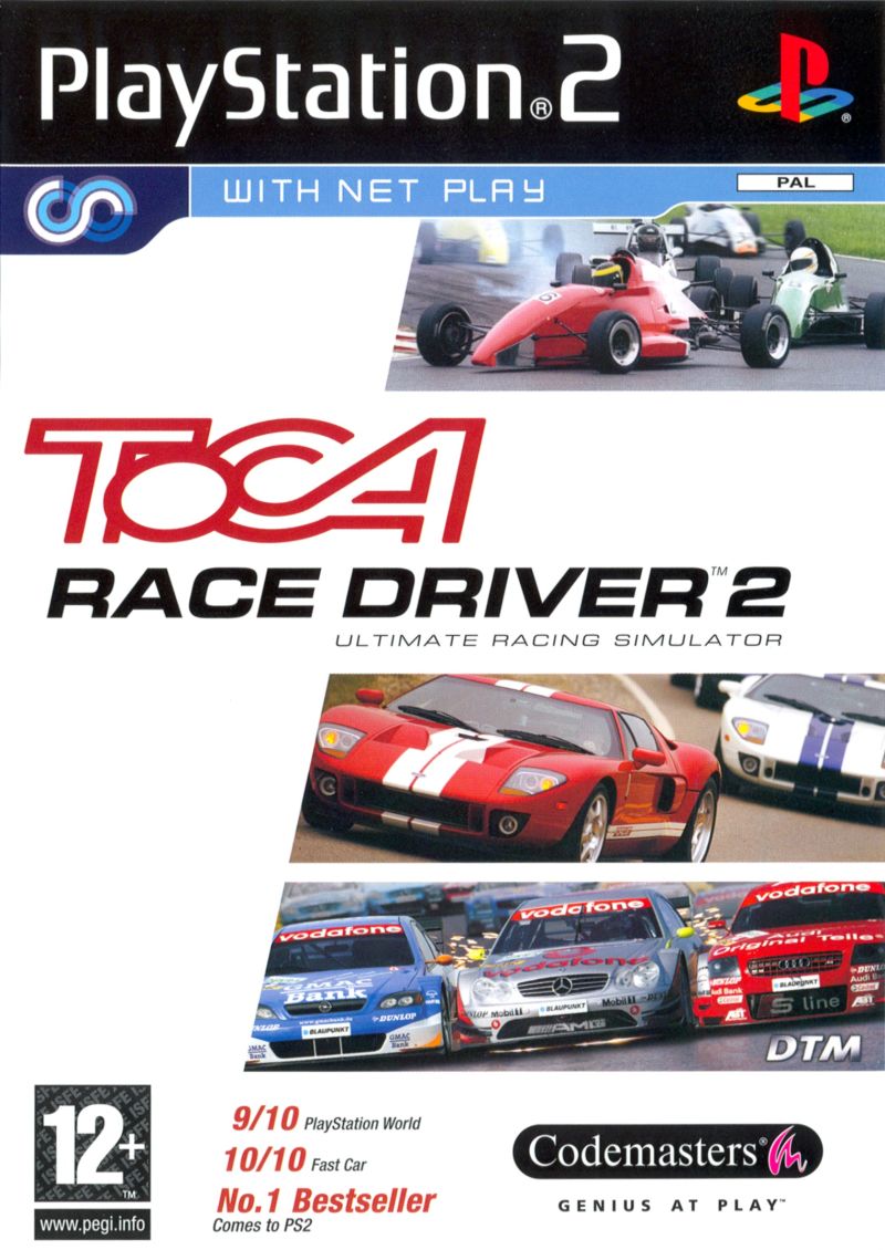 Front cover of TOCA Race Driver 2 for PlayStation 2