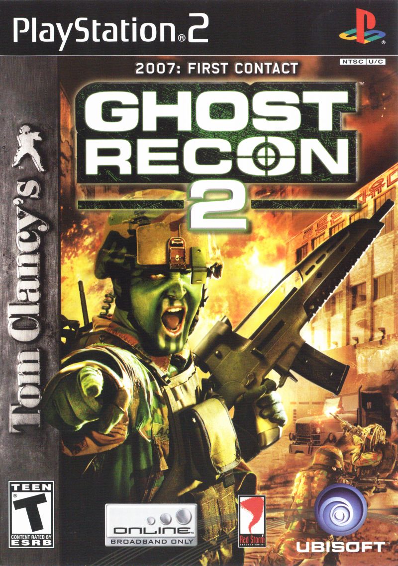 Front cover of Tom Clancy's Ghost Recon 2: 2007 - First Contact for PlayStation 2