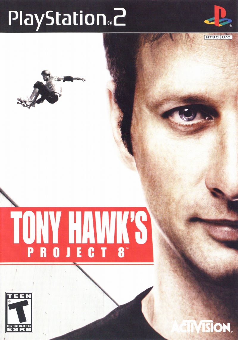 Front cover of Tony Hawk's Project 8 for PlayStation 2