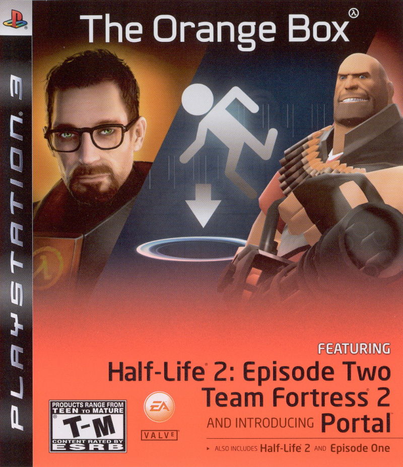 Front cover of The Orange Box for PlayStation 3