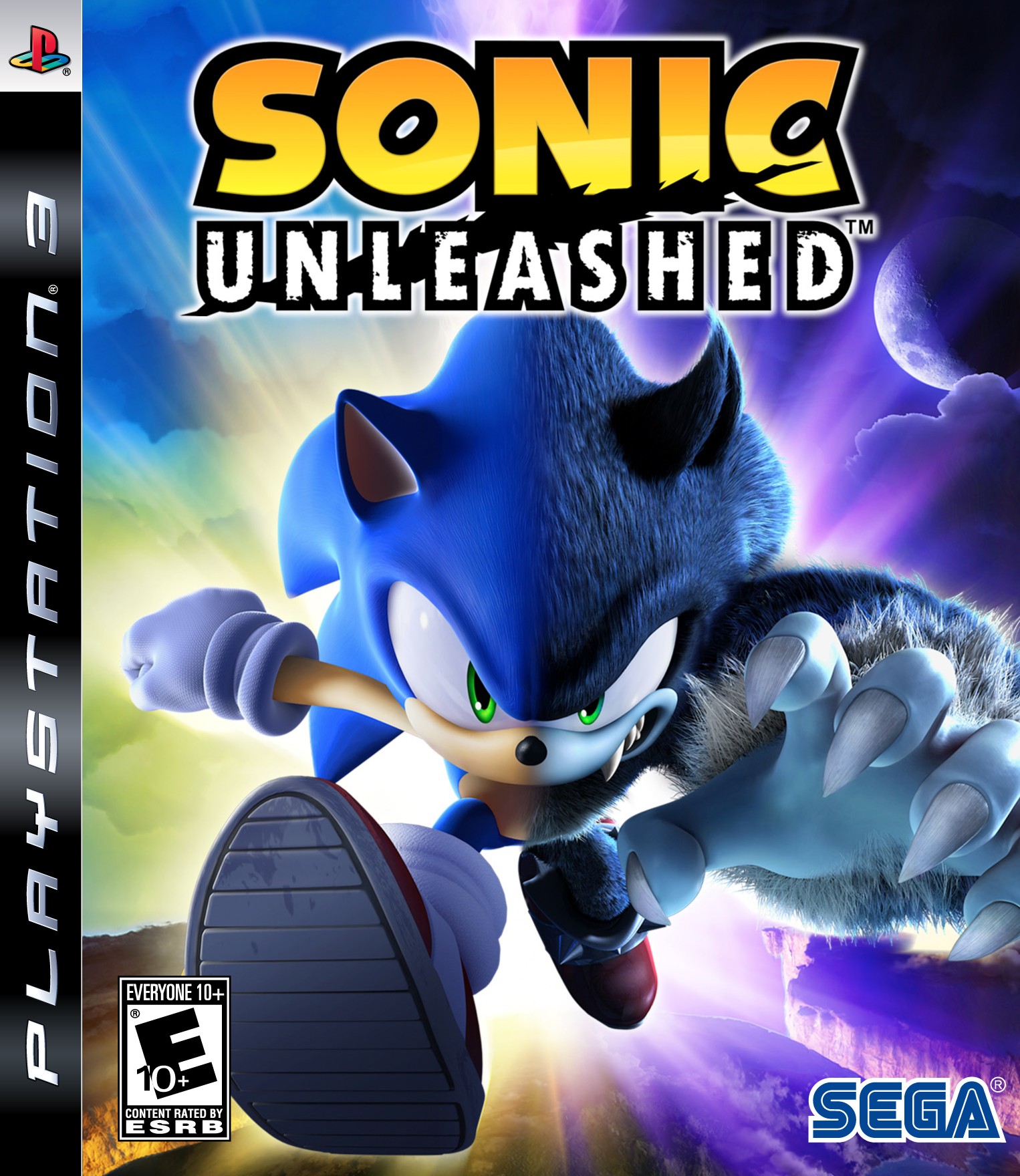 Front cover of Sonic: Unleashed for PlayStation 3