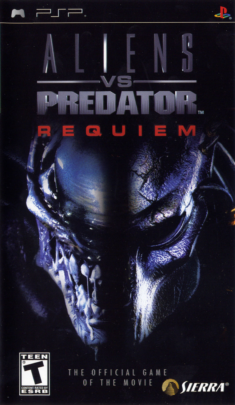 Front cover of Aliens vs Predator: Requiem for PlayStation Portable