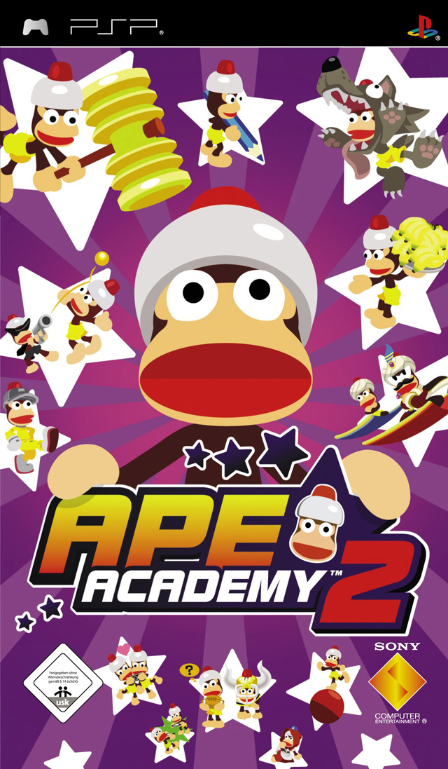 Front cover of Ape Academy 2 for PlayStation Portable