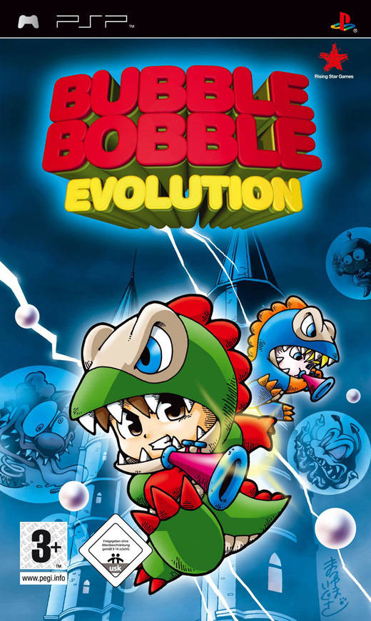 Front cover of Bubble Bobble Evolution for PlayStation Portable