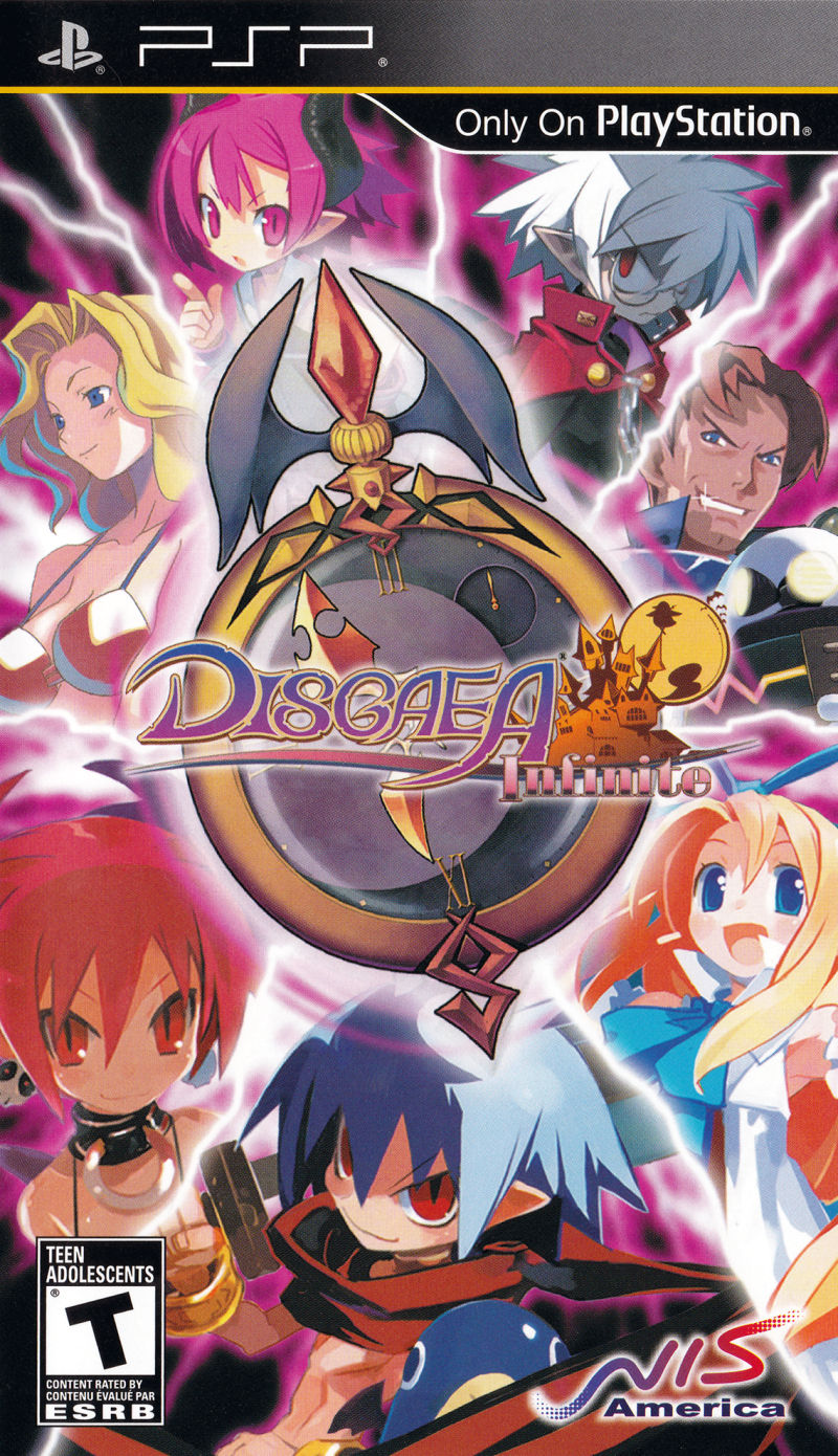 Front cover of Disgaea Infinite for PlayStation Portable