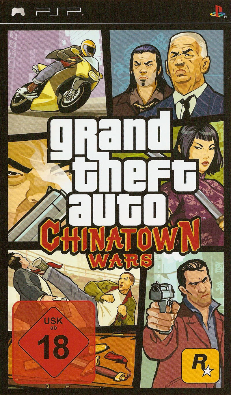 Front cover of Grand Theft Auto: Chinatown Wars for PlayStation Portable