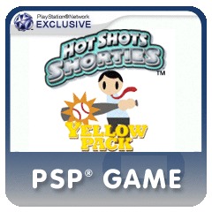 Front cover of Hot Shots Shorties: Yellow for PlayStation Portable