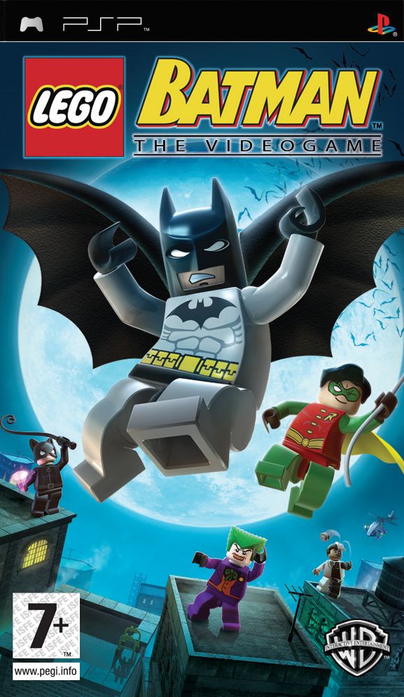 Front cover of LEGO Batman: The Videogame for PlayStation Portable