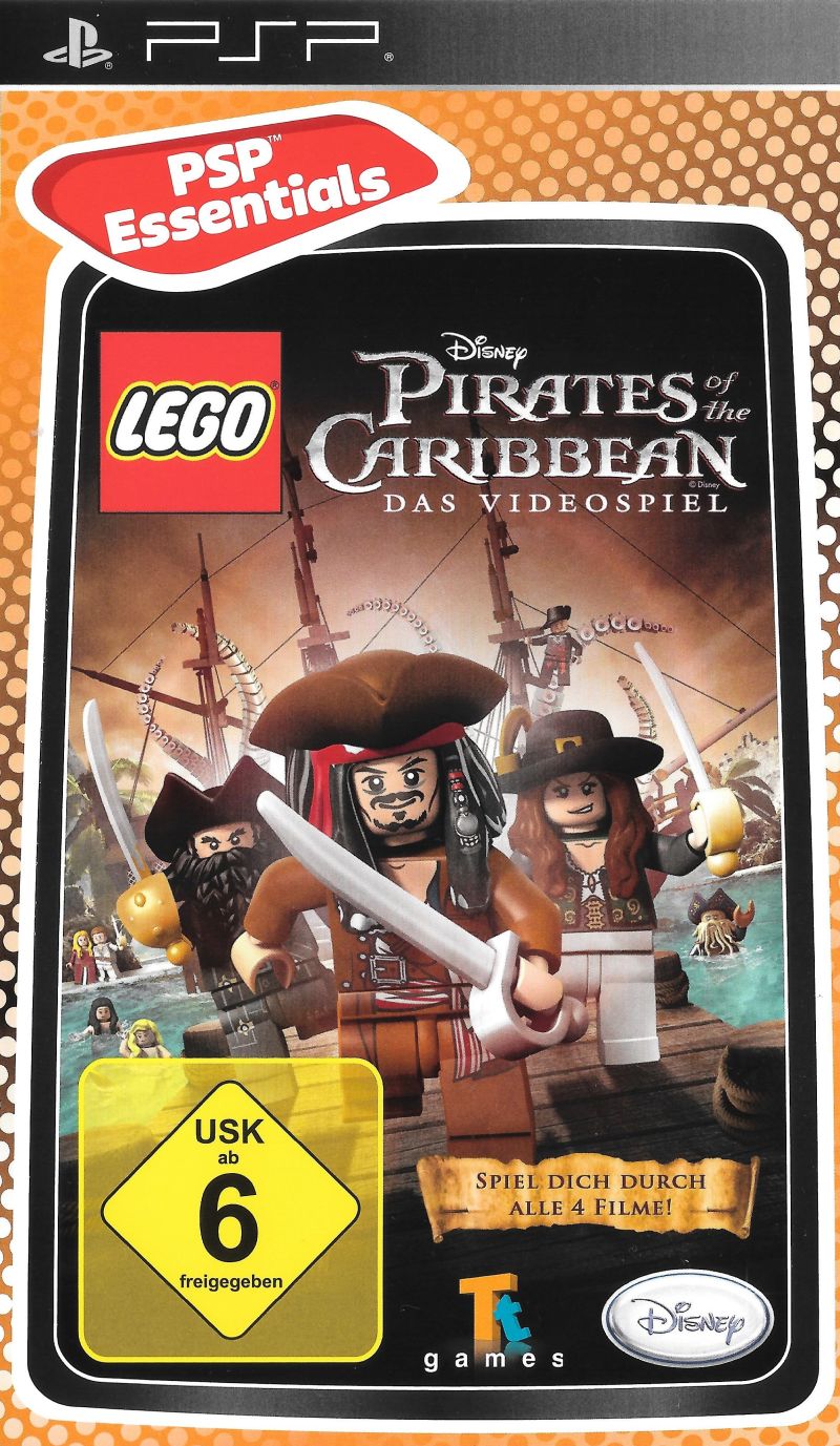 Front cover of LEGO Pirates of the Caribbean: The Video Game for PlayStation Portable