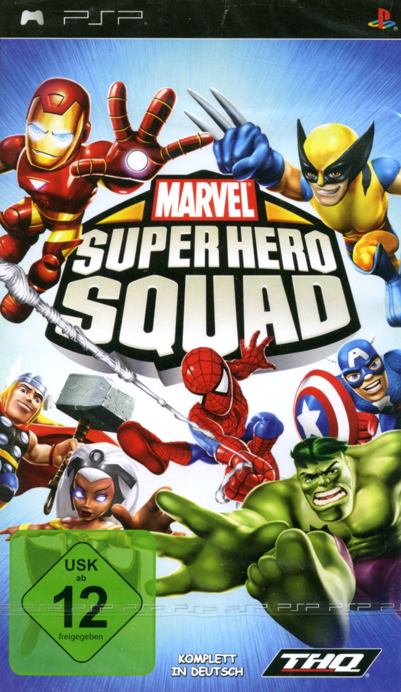 Front cover of Marvel Super Hero Squad for PlayStation Portable