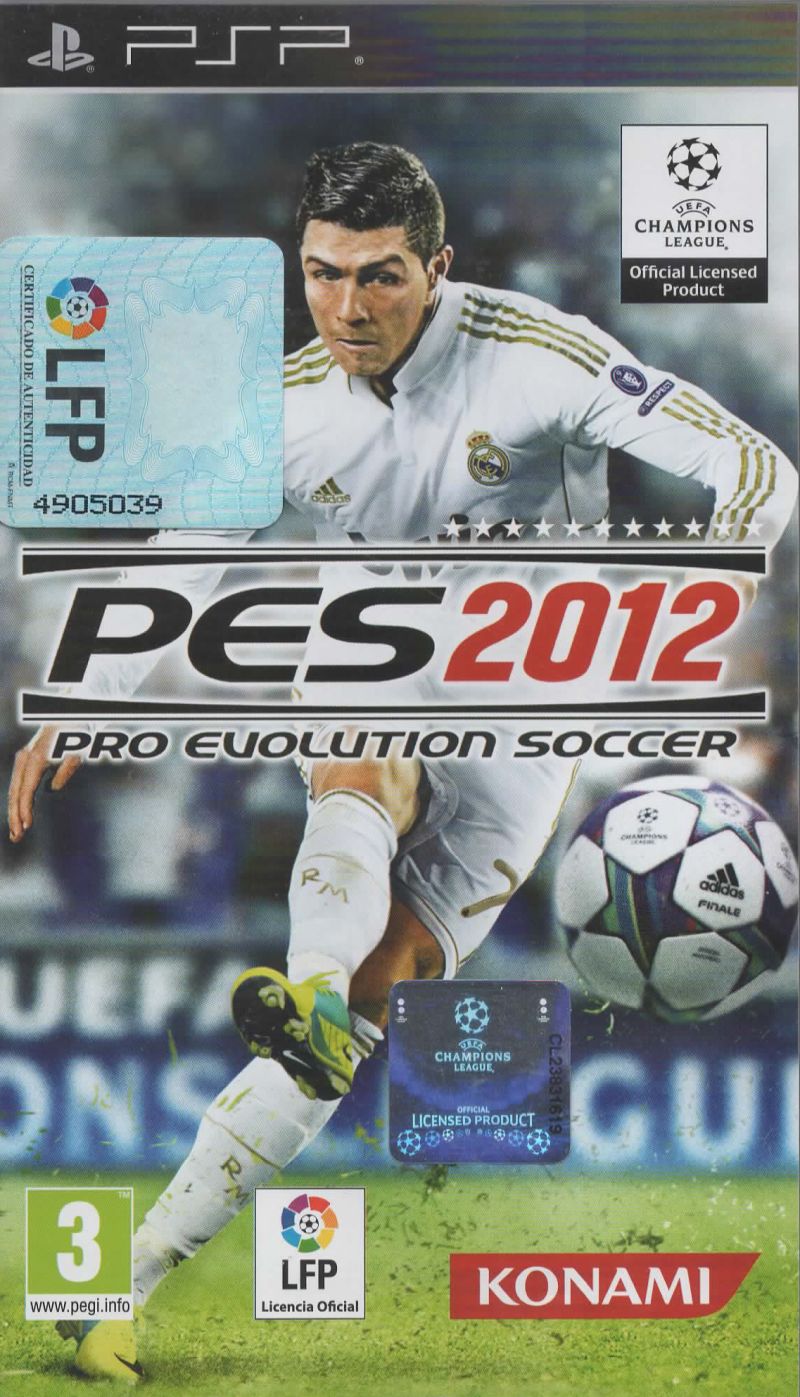 Front cover of PES 2012: Pro Evolution Soccer for PlayStation Portable