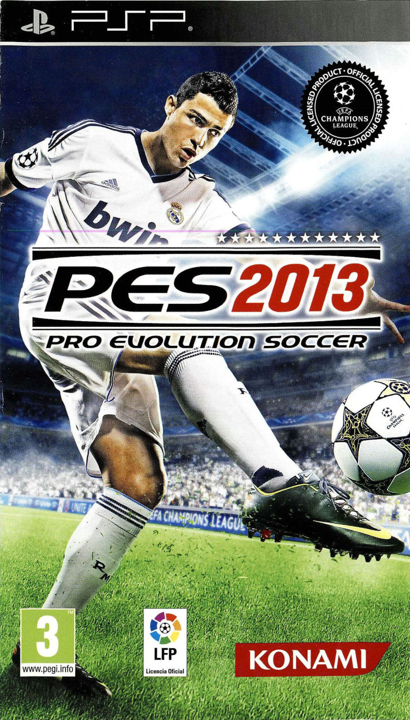 Front cover of PES 2013: Pro Evolution Soccer for PlayStation Portable