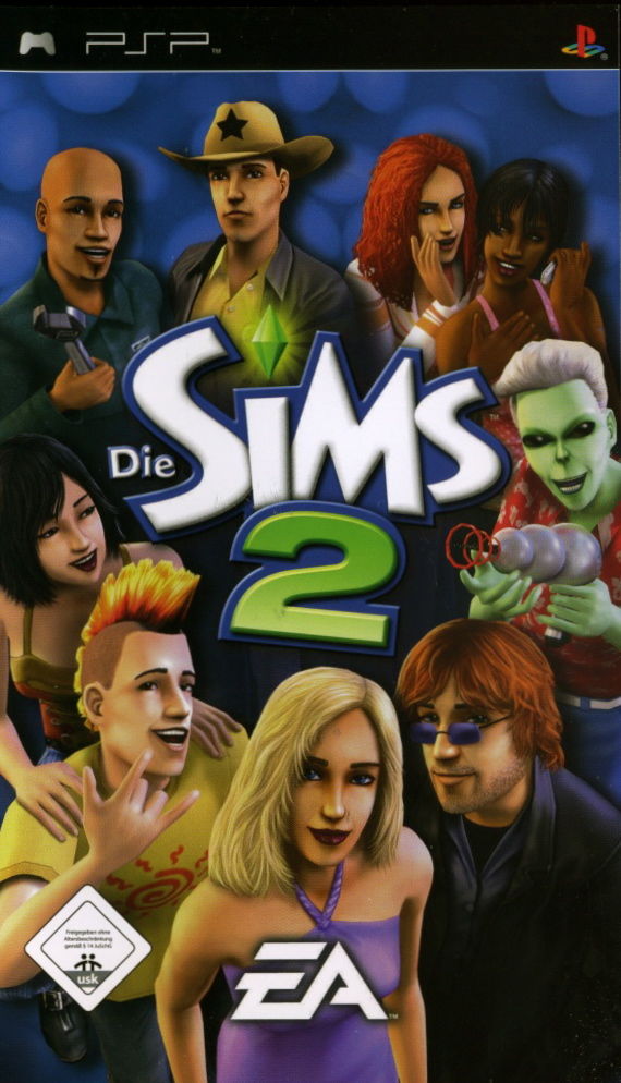 Front cover of The Sims 2 for PlayStation Portable