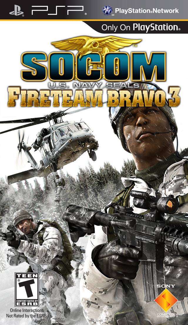 Front cover of SOCOM: U.S. Navy SEALs - Fireteam Bravo 3 for PlayStation Portable