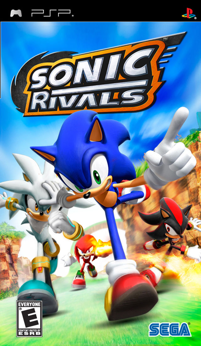 Front cover of Sonic Rivals for PlayStation Portable